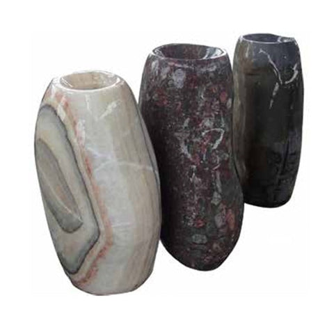 Mixed Stone Pebble Fountain vases Height 23" (60cm)