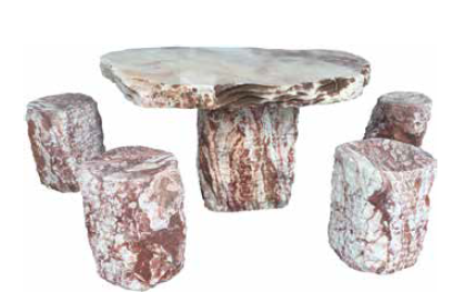 Onyx Table with 4 Seats Height of 30" (75cm)