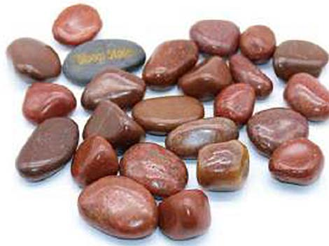 AAA High Polished Red Pebble