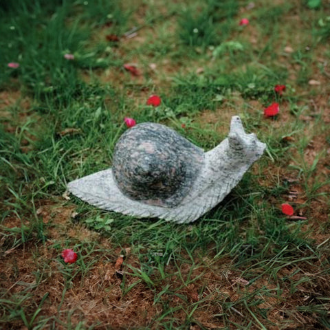 Peacock Green Granite Snail 12" or 18" size