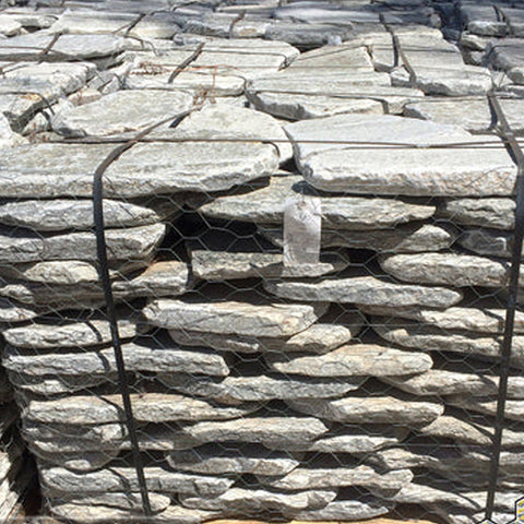 Quartzite Flagstone Tumbled Stepping Stone Silver - Size 1 1/2" - 2"