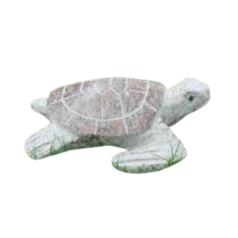 Red Granite Sea Turtle Sculpture 10" or 18" size