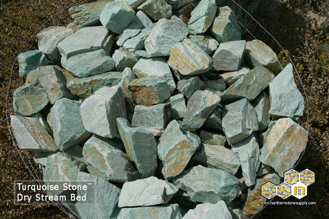 Turquoise Dry Stream Bed Stone