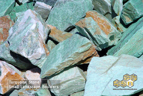 Small Turquoise Landscape Boulders